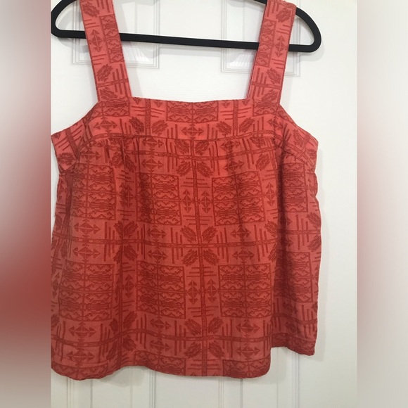 Anthropologie Sylvia Embroidered Button-back Tank Top Blouse - Picture 4 of 8